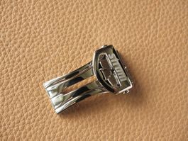 NOS neue STROM Edelstahl-Schnalle Schliesse Uhrband 18mm 18