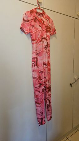 Tuta fantasia rosa tg.S poliestere