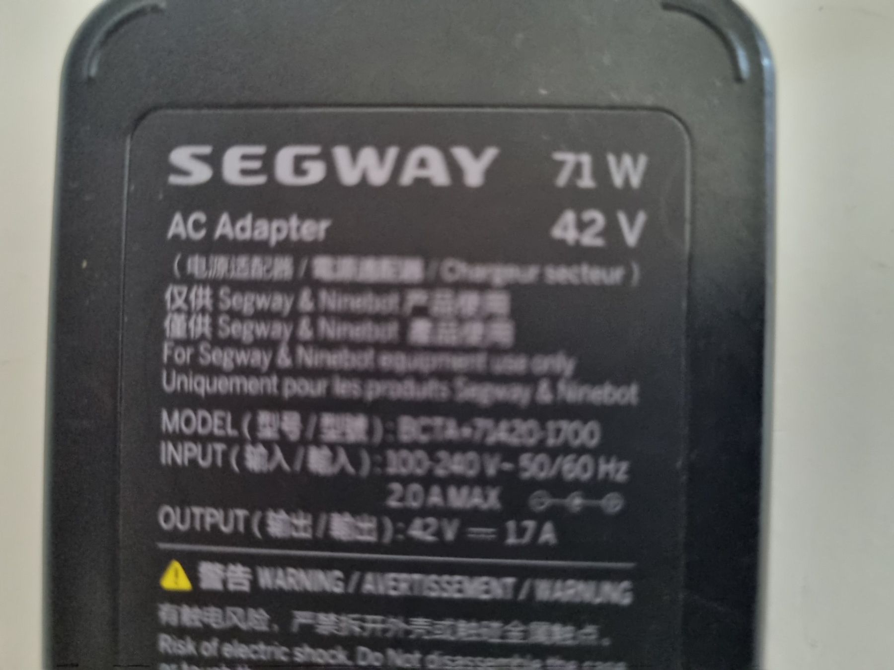 Segway Caricabatterie: Chargeur trottinette Segway – Usato da Avully venduto da jfc76 2