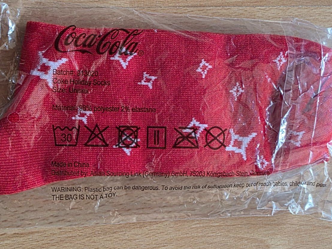 Calze: Coca Cola Socken, Unisex – Nuovo e nell'imballaggio originale da Niederbipp venduto da Tamara15101995 1