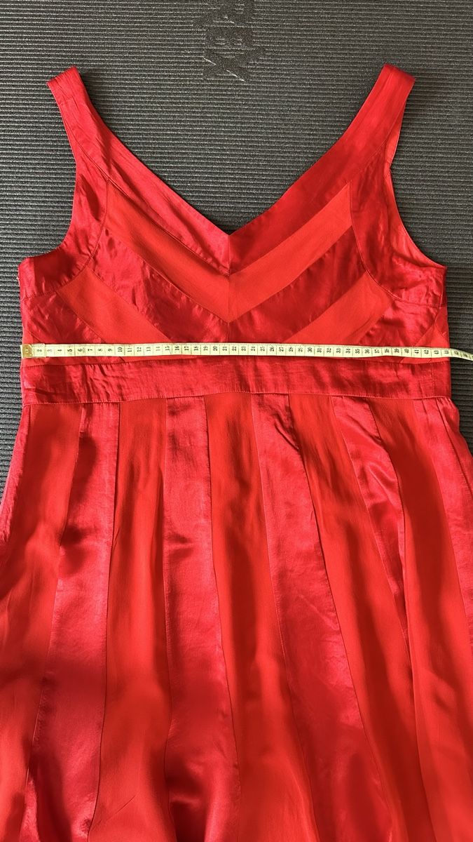 Vestiti: Robe Jasper Conran rouge taille 16 soie neuf – Nuovo (secondo la descrizione) da Vuippens venduto da ale_6gkb 7