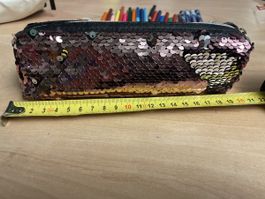 Farbstifte und Filzstifte Set mit Pailetten Etui gebraucht