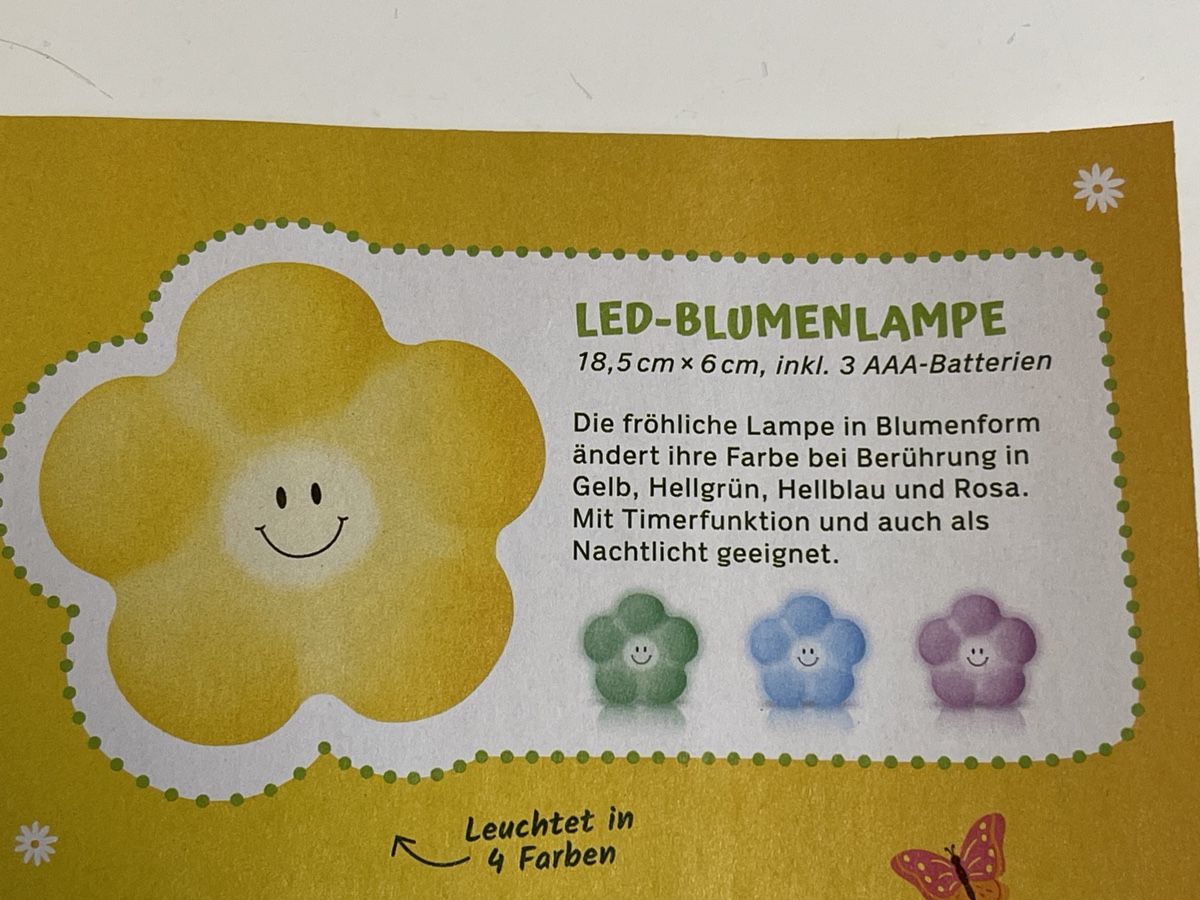 Coop Raccolte di bollini & punti: LED-BLUMENLAMPE Coop HALLO FRÜHLING – Nuovo e nell'imballaggio originale da Gelterkinden venduto da cobra0110 1