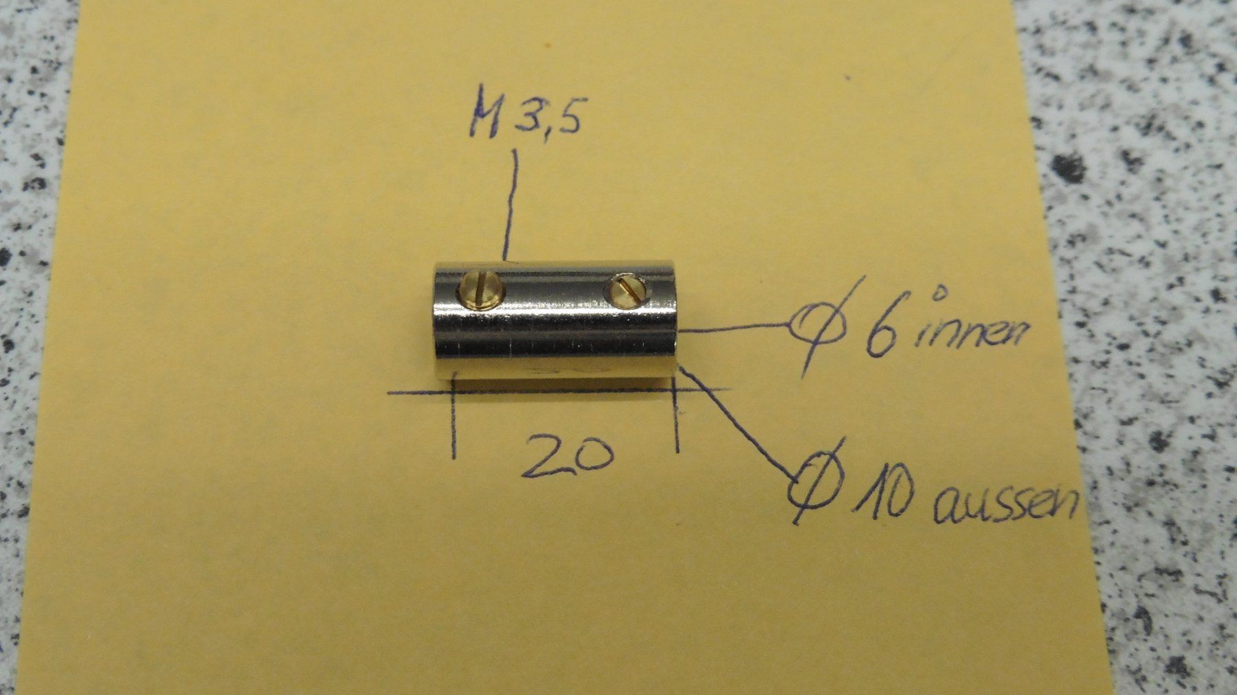 Eisenwaren: Achs-Verbinder 6mm – Neu (gemäss Beschreibung) aus Mönchaltorf von boesi51 1