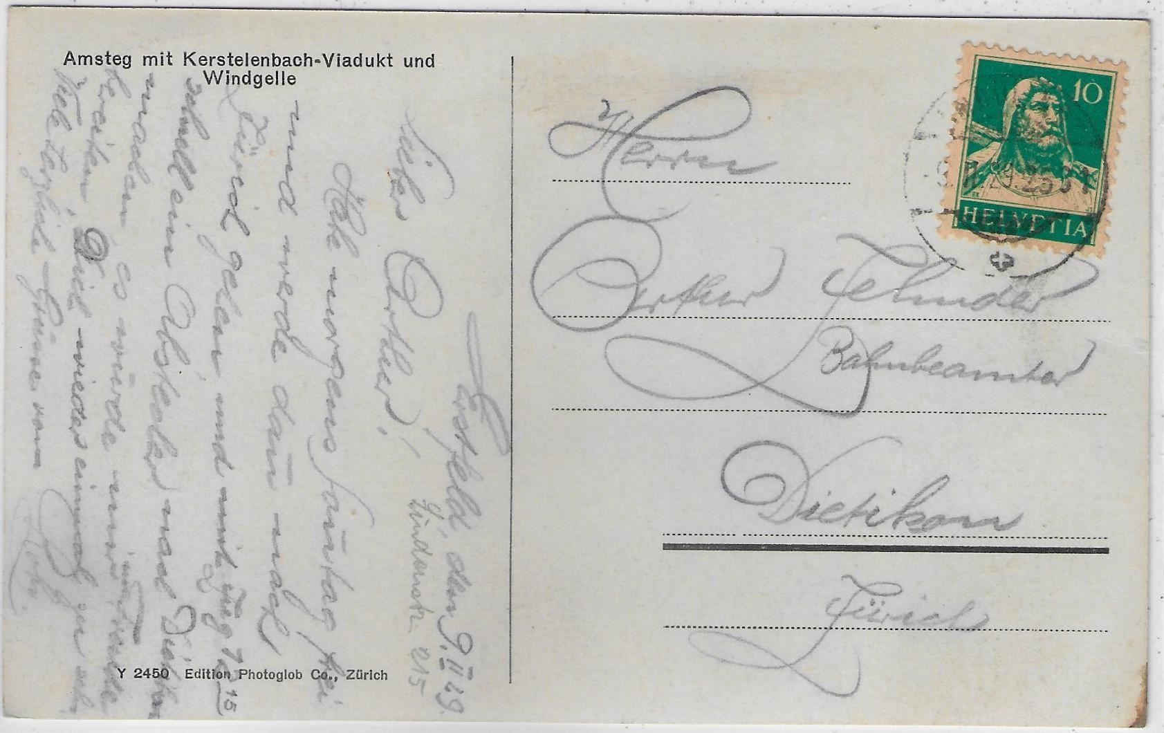 Cartoline postali: Amsteg mit Kerstelenbach-Viadukt und – Usato da Ettingen venduto da Kartenplanet 1