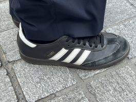 Adidas Samba Turnschuhe Schwarz Weiss Grösse 40 2/3