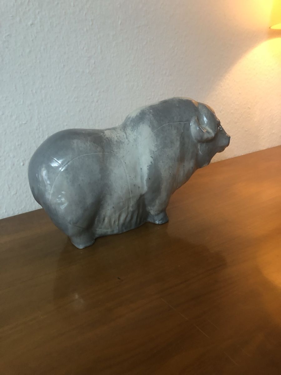 Sculture & Statue: Buffle en céramique vers 1930 sculpture – Usato da petit lancy venduto da FerreiraLuis 3