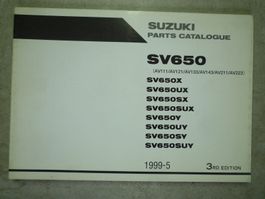 Ersatzteil -Katalog Suzuki SV 650   1999-5
