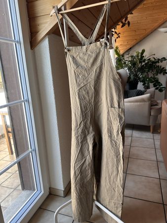 Latzhose Braun Baumwolle Gr. L