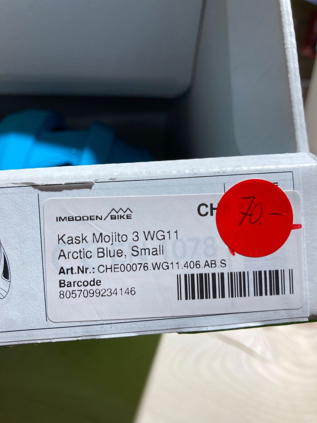 Kask Caschi: Kask Mojito 3 WG11 helm Arctic Blue, Small – Nuovo (secondo la descrizione) da Lauterbrunnen venduto da Imboden-Bike 4