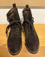Day Stiefelette Gr.38 braunes Wildleder und Lammfellfutter