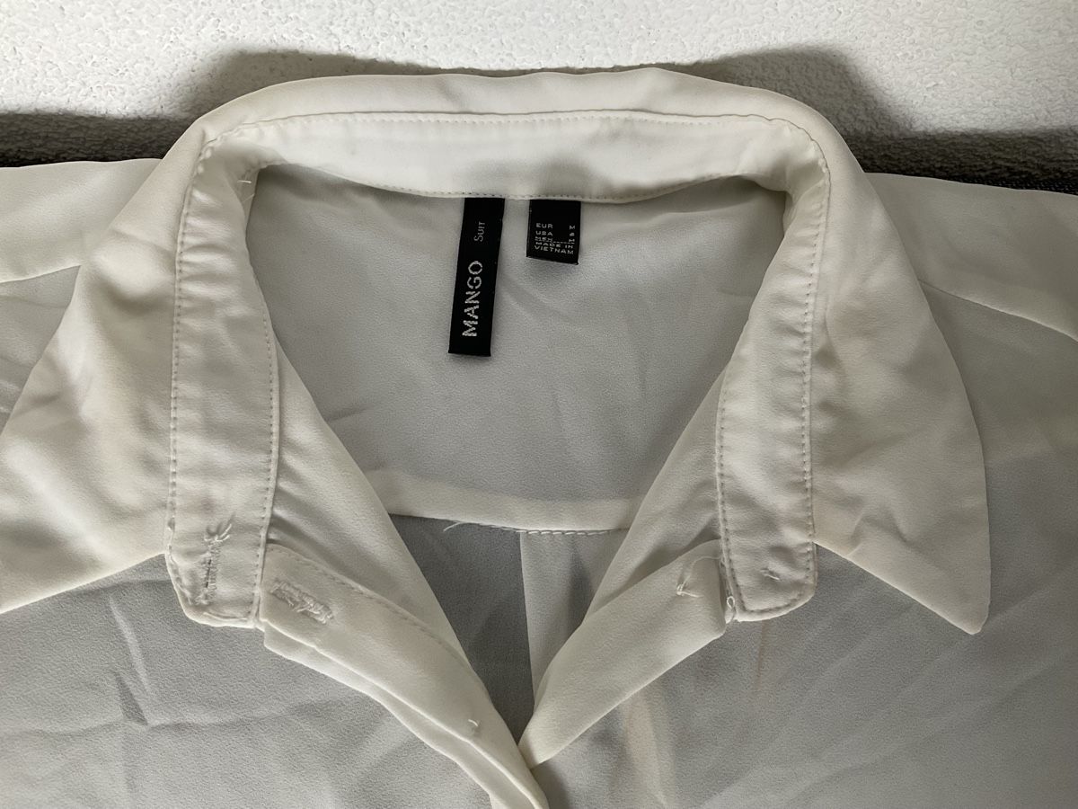 Mango Camicette: Mango chemise femme taille M blanc – Usato da Bulle venduto da Zaman66 1