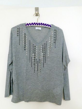 Elégance T-Shirt, neu, festlich, mit schönen Steinen, Gr 36