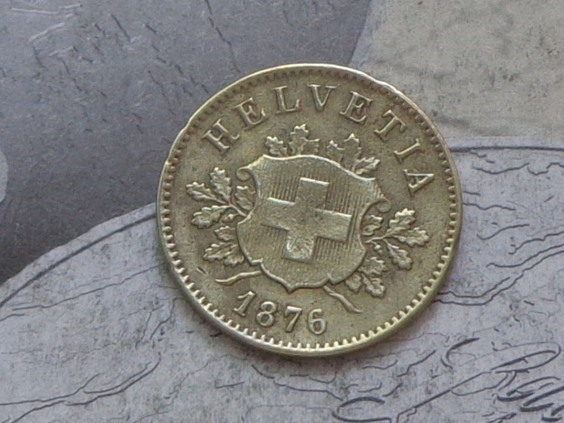 Alle Münzen: 10 cts 1876 B - (Bi) billon – Gebraucht aus Pully von UCA01