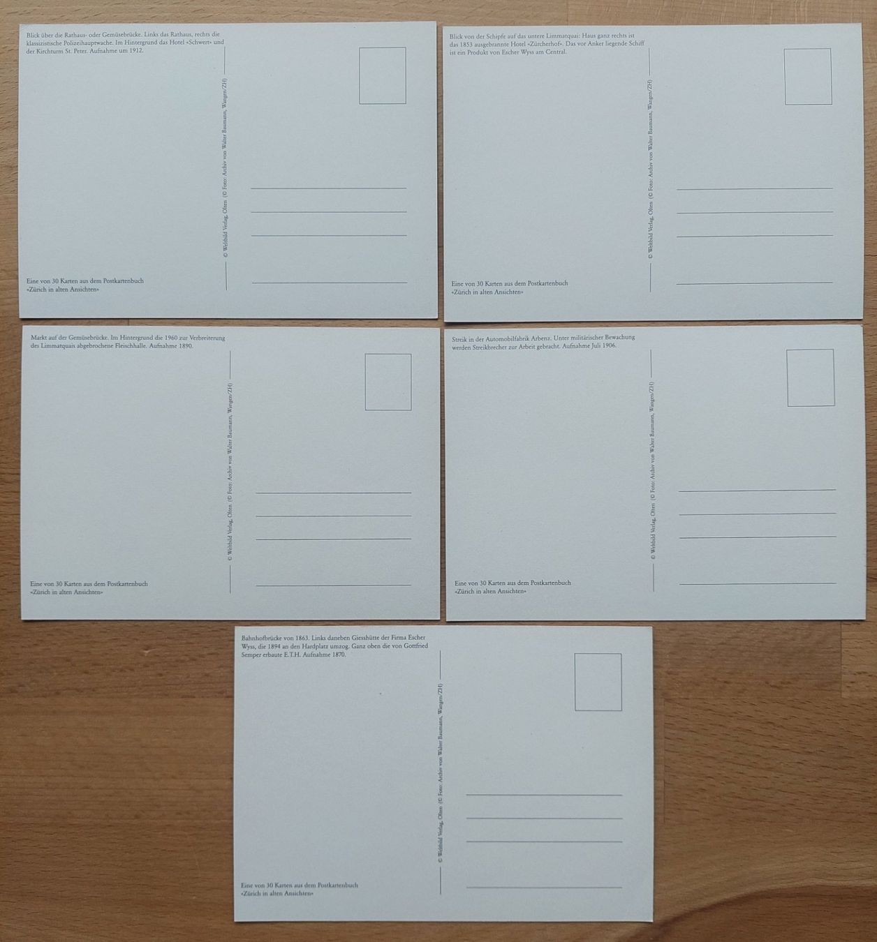 Ansichtskarten: 23 Ansichtskarten Zürich – Neu (gemäss Beschreibung) aus Obfelden von Foto_Bild_Kunst_Buch 5
