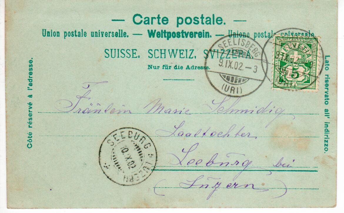 Cartoline postali: Gersau 1902 – Usato da Wolhusen venduto da Curver9 1
