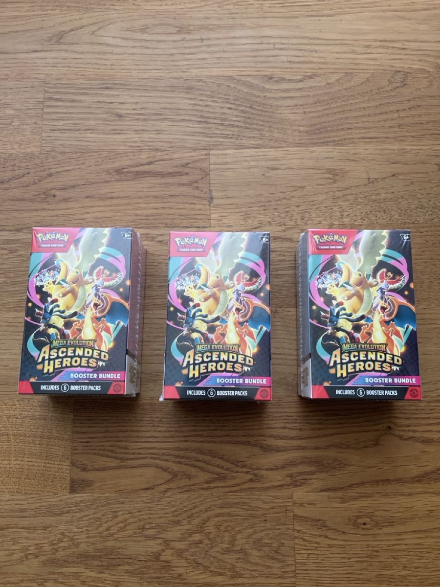 Pokémon Sammelbilder & Trading cards: Ascended Heroes Booster EN Bundle trio – Neu und originalverpackt aus Dübendorf von ric_8628