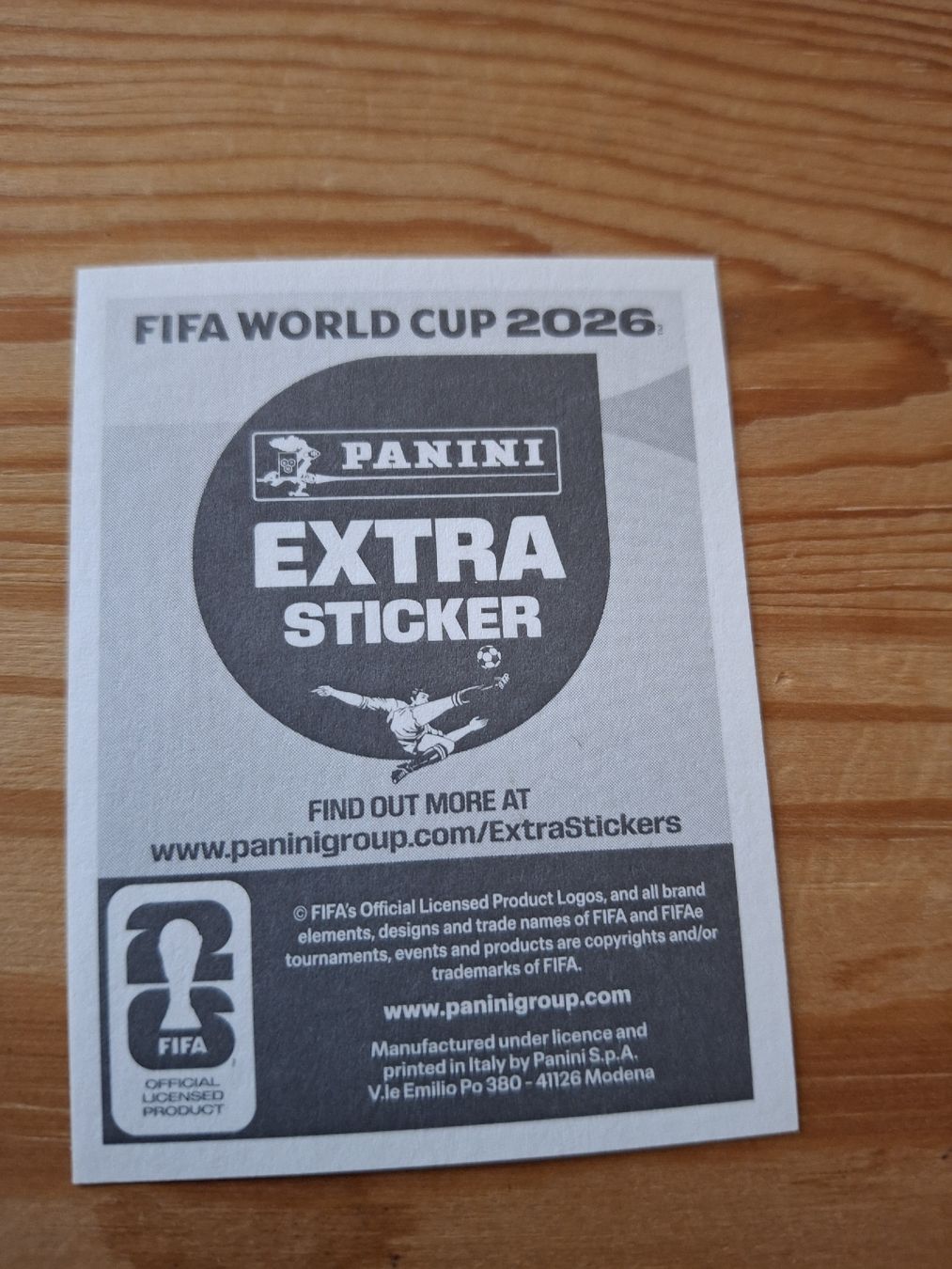 Panini Cartes à collectionner: Panini Extra Sticker Luka Modric FIFA World Cup 2026 – Neuf avec emballage d'origine à Herzogenbuchsee par marisav176 1