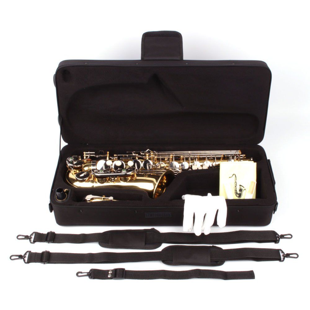 Karl Glaser Musikinstrumente: Alt Saxophon 2 farbig, Messing + Chrom mit Koffer, Neu – Neu und originalverpackt aus Lostallo von Guddah78 5