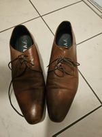 Herren Lederschuhe YVES Gr. 43 Braun Brogue Derby Schuhe