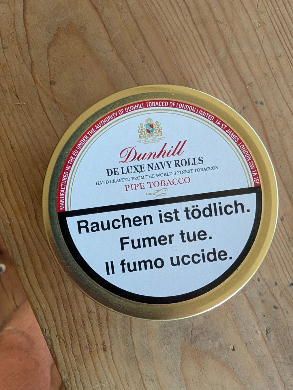 Dunhill Tabak: Dunhill Deluxe Navy Rolls 13 jährig!! – Neu und originalverpackt aus appenzell von ftm5914