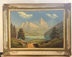 Öl auf Leinwand – Landschaft von A. Pinella
