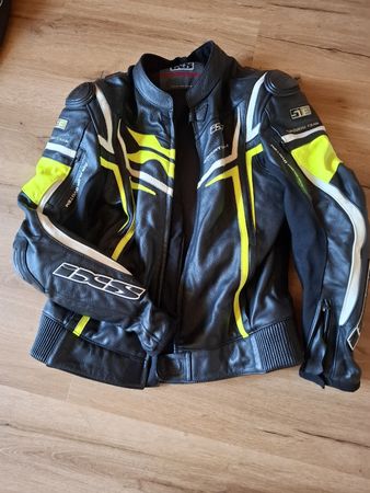 IXS Motorrad Lederjacke, Grösse 106, Mit Protektoren