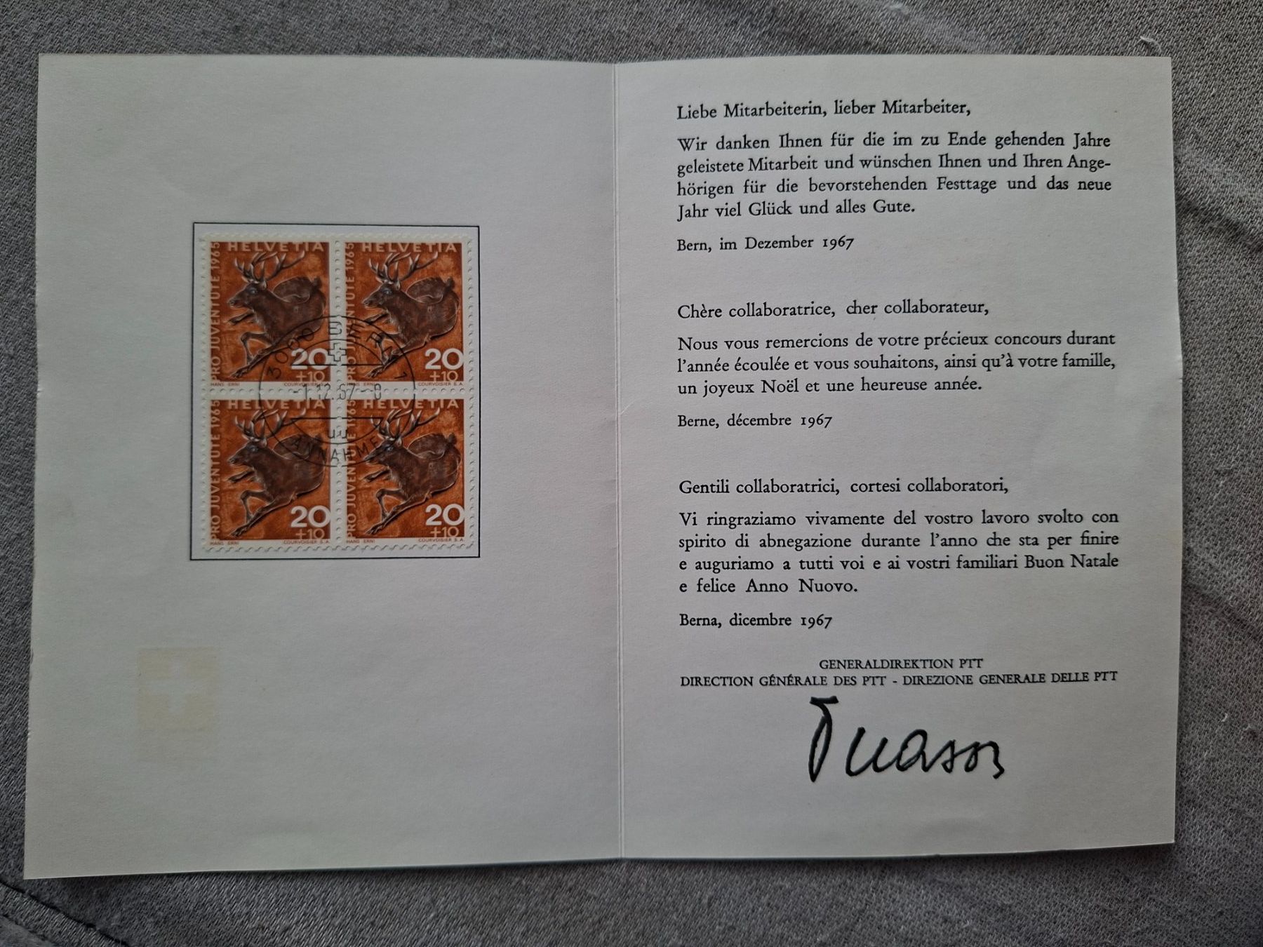 Tutti i francobolli: Briefmarken 1965 – Usato da Giffers venduto da attila07