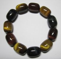 Edelstein Armband: natürlicher multicolor Tigerauge