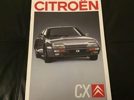 Citroën CX Verkaufsprospekt 28 Seiten August 1986