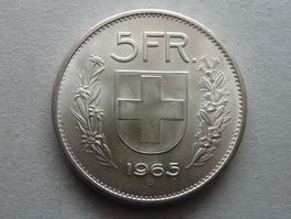 5 Fr.  1965  unz. / stgl.