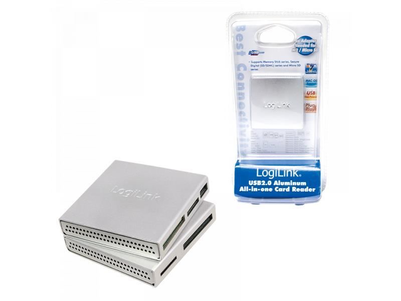 Lettori di schede: LogiLink Cardreader USB 2.0 All-in-One A – Nuovo e nell'imballaggio originale da Aesch BL venduto da Elektronik_Laden 1