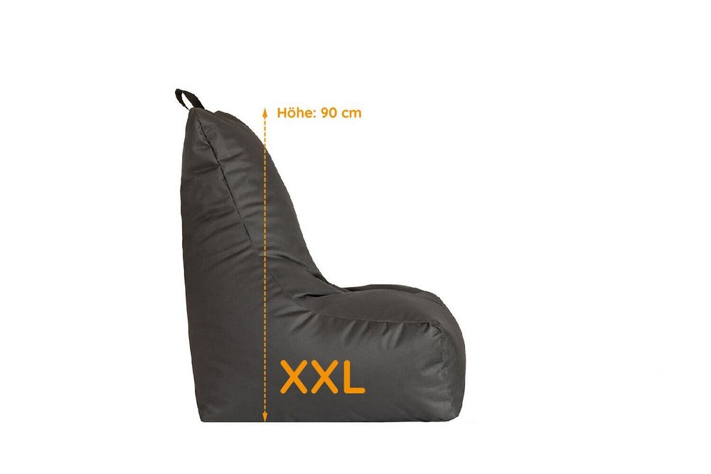 XXL Sitzsack Lounge Sessel Gamer Sitzkissen braun 5