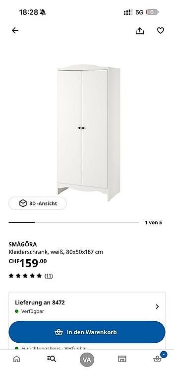 Armadi: Ikea Smagora Kinderkleiderschrank – Usato da Seuzach venduto da van_6l7n 1