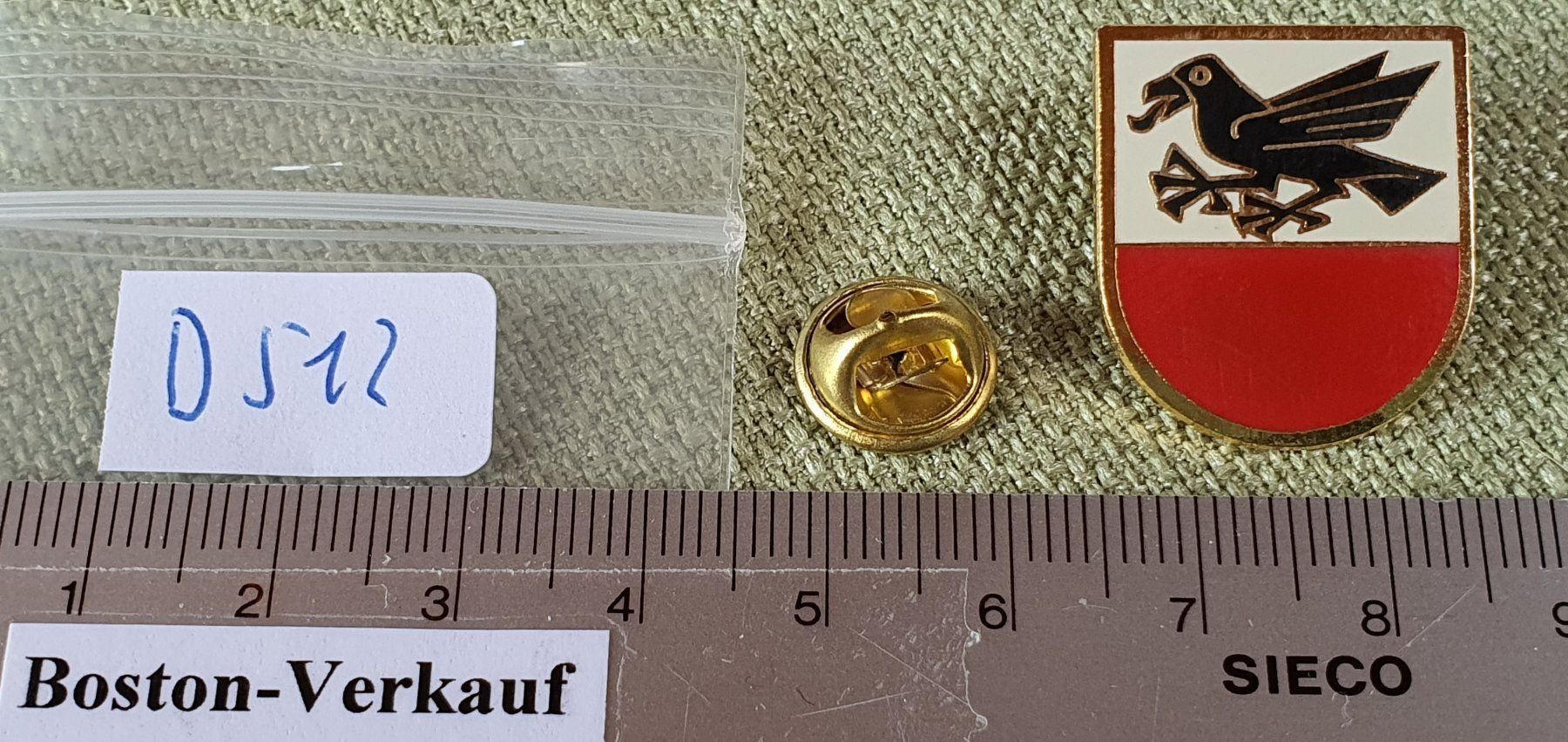 Sticker: D512 - Pin Gemeindewappen Rapperswil BE – Usato da Reinach BL venduto da Boston-Verkauf 2