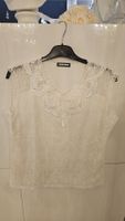 Schicke Bluse Top aus Spitze weiss, Grösse L, neu