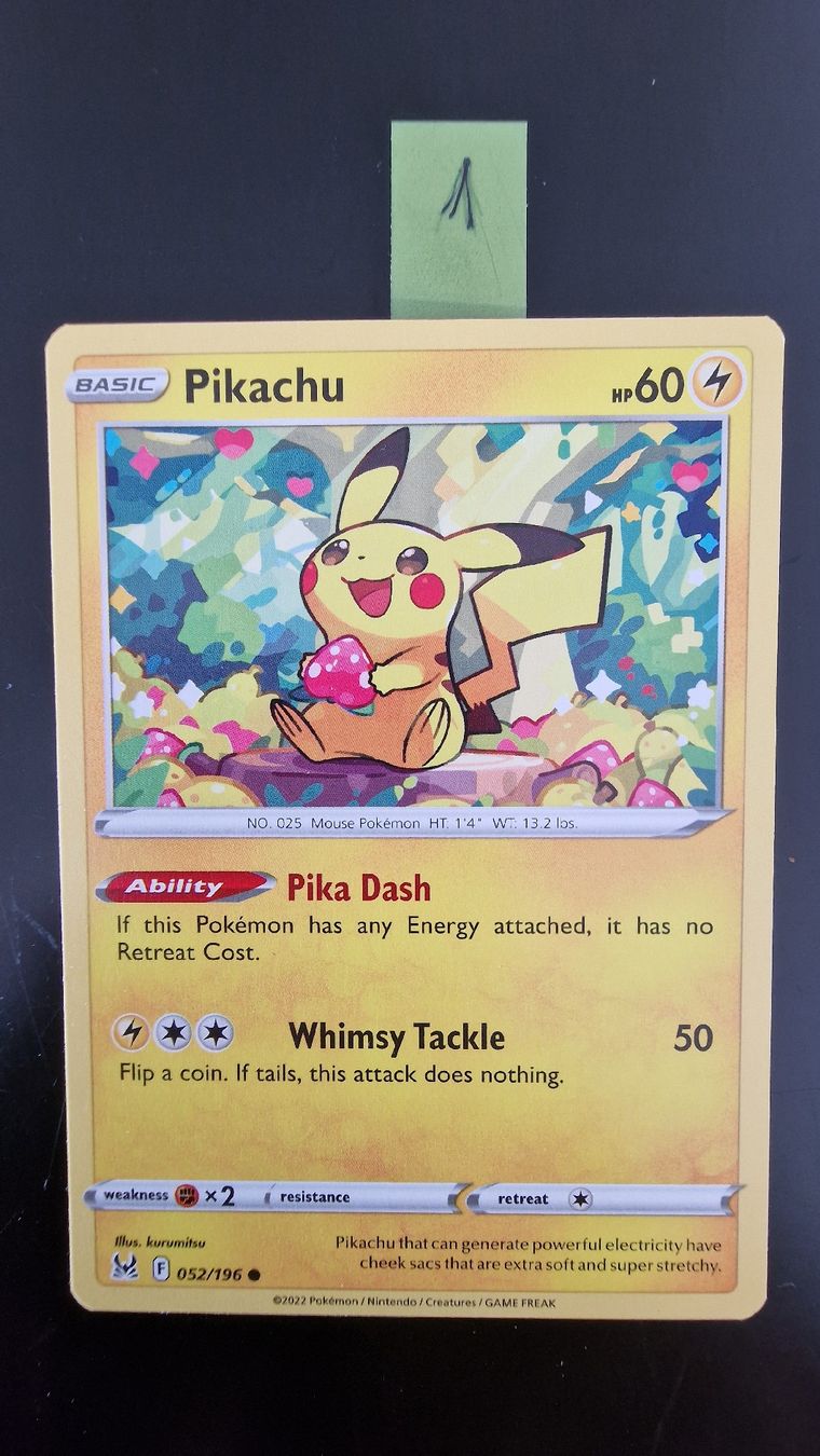 Pokémon Carte collezionabili: Pikachu #52 – Pokémon Lost Origin – Usato da Veytaux venduto da PocketMonster