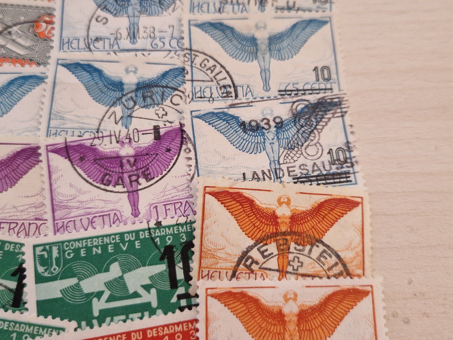 Tutti i francobolli: Ansammlung Flugpost, nicht bestimmt, ab 1.- – Usato da Burgdorf venduto da Glossy01 2