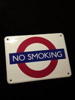 Emailschild NO SMOKING Garnier&Co Ltd. London