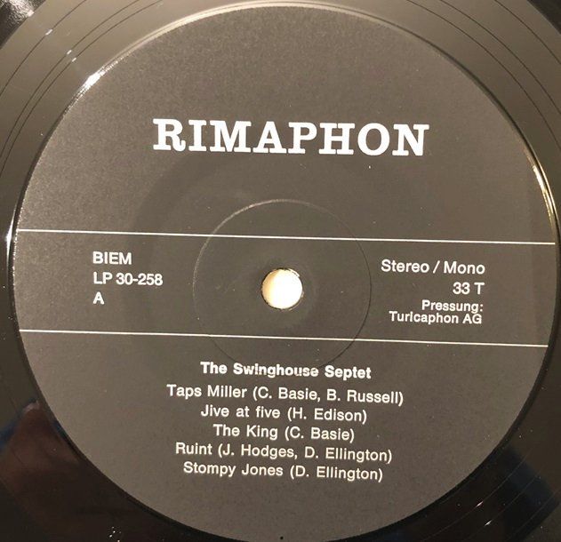 Dischi in vinile: The Swinghouse Septet – Usato da Grüningen venduto da dptal1898 2