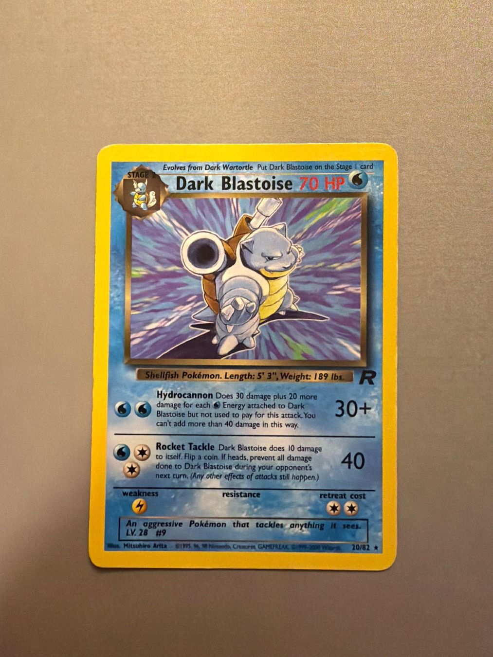 Pokémon Cartes à collectionner: Dark Blastoise / Turtok - Team Rocket – D'occasion à Kehrsatz par Riyouu