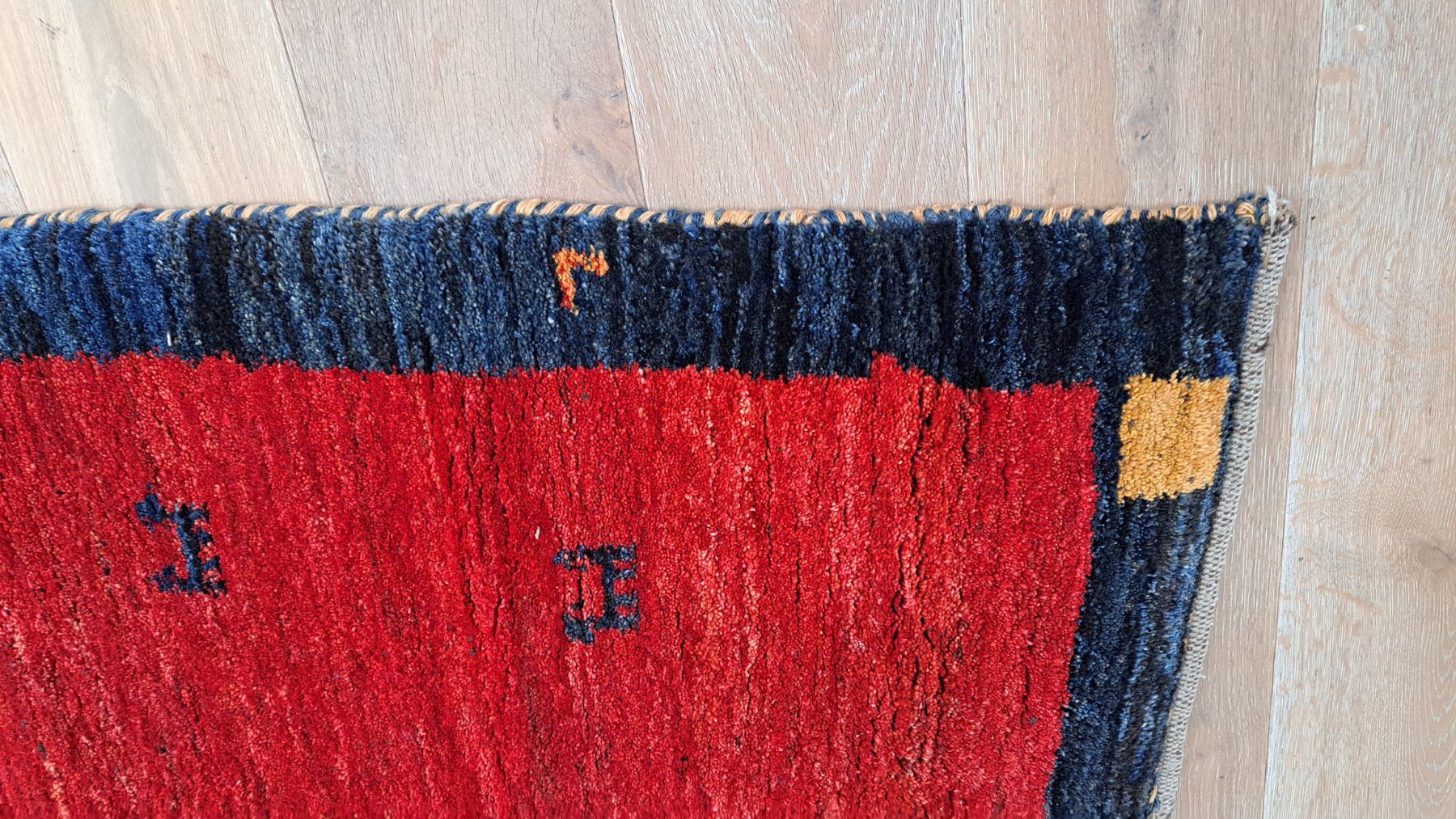 Gabbeh Tappeti: Gabbeh Orientteppich Läufer, Rot/Blau, Top! – Usato da Weggis venduto da Mercedes_09 2