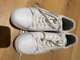 Lacoste Carnaby Evo Ledersneakers, Weiss, Grösse 46