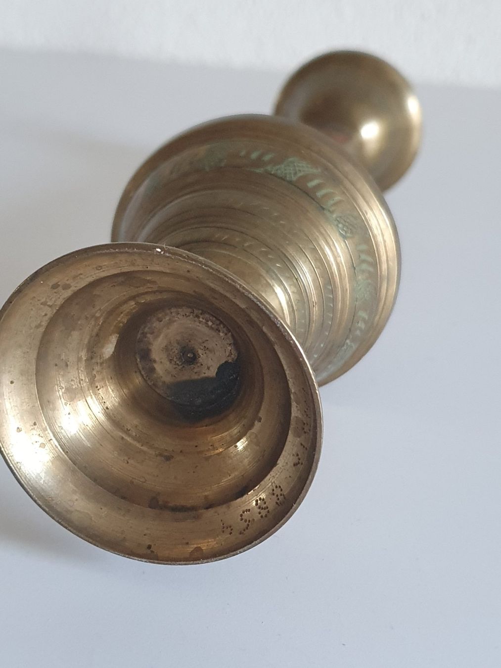 Portacandele: Vintage Blumenvase Messing – Usato da Giswil venduto da online-Brockenhaus 2