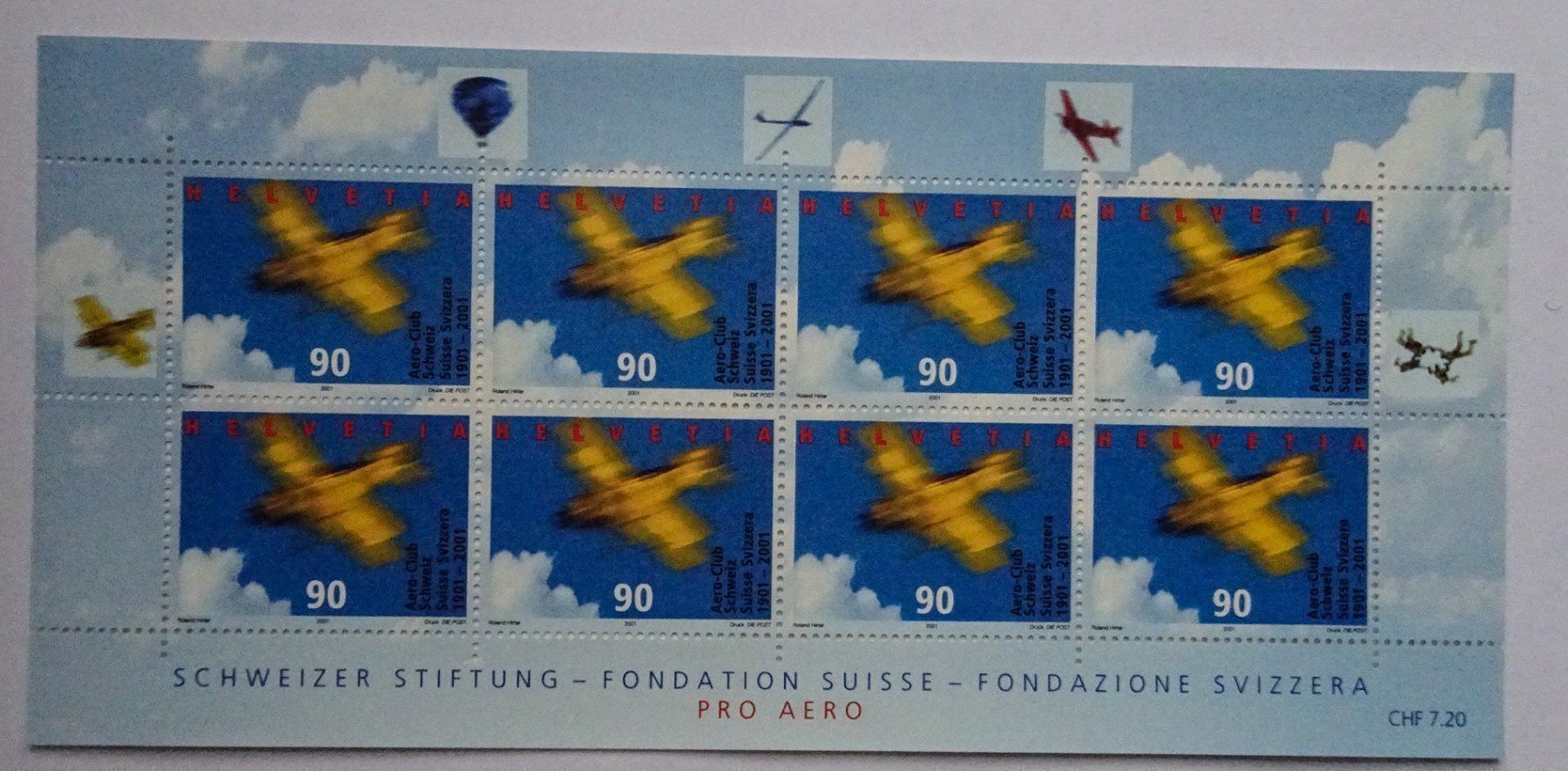 Alle Briefmarken: 2001* – Gebraucht aus Aadorf von Chnorli-Furz