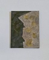 Grenze im Licht  Strukturbild auf Leinwand