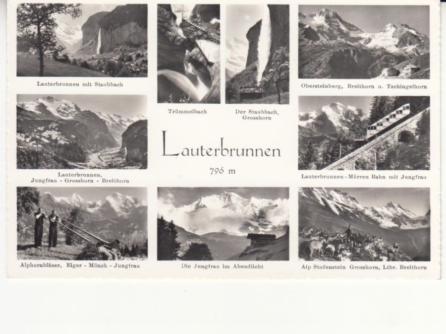 Cartoline postali: Lauterbrunnen ca. 1950 – Usato da Bürglen TG venduto da StampGraf