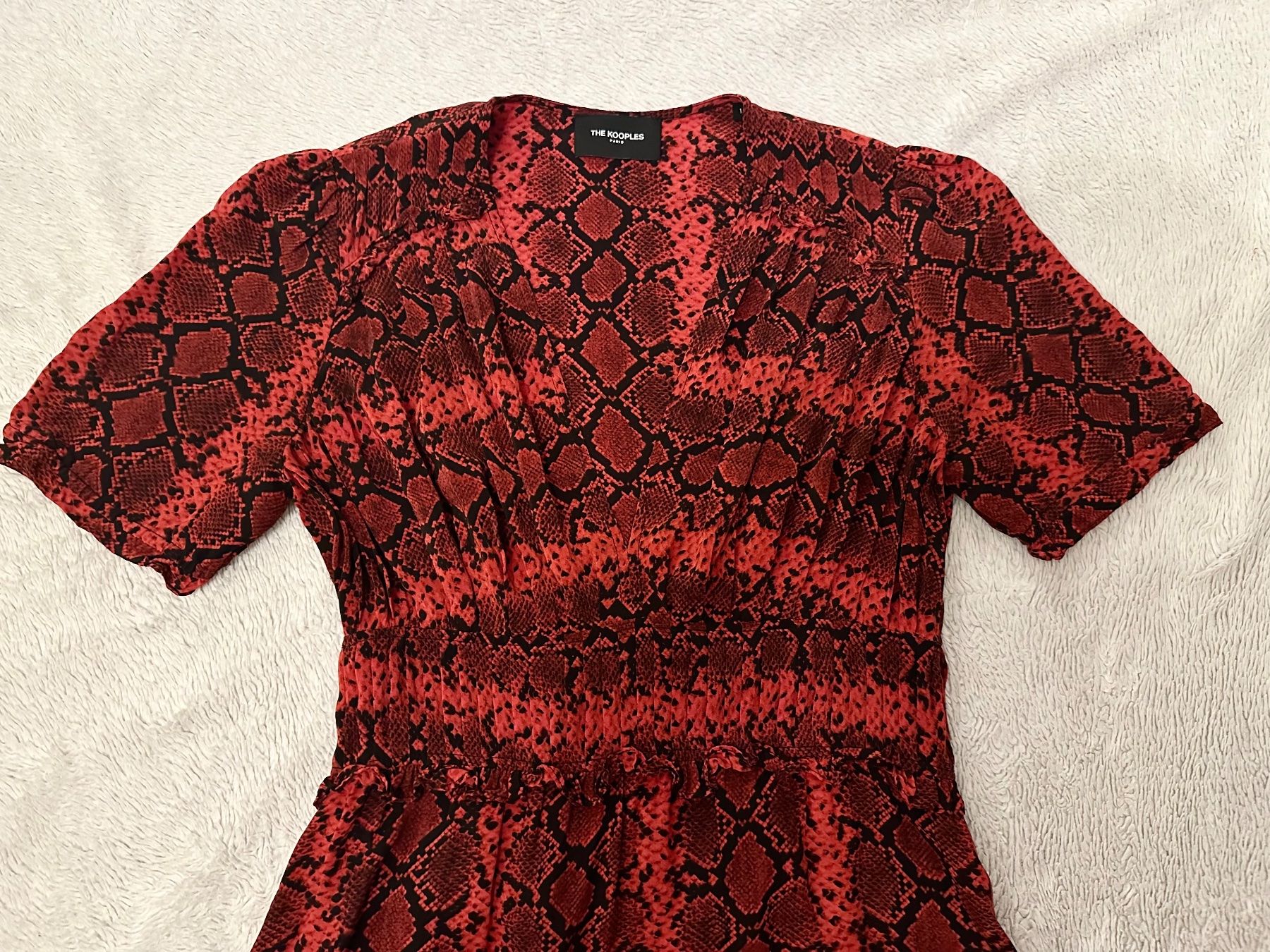 Kooples Vestiti: THE KOOPLES Kleid Viscose und Seide Animalprint Python Gr. S – Usato da Emmenbrücke venduto da little.treasures 2