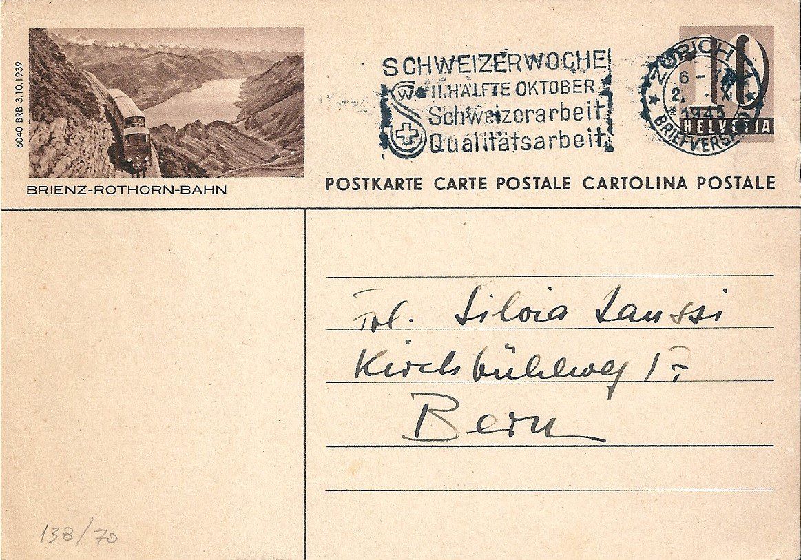 Tutti i francobolli: Cart postale  [BRIENZ] – Usato da Belmont-Lausanne venduto da ZarRomanoff