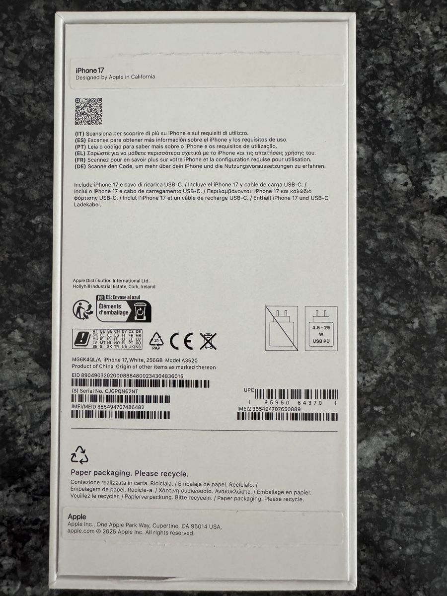 Apple Portables: Iphone 17  – D'occasion à Volketswil par Collector18 8